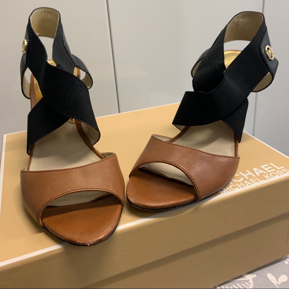 Michael Kor’s Black and Tan Wedges